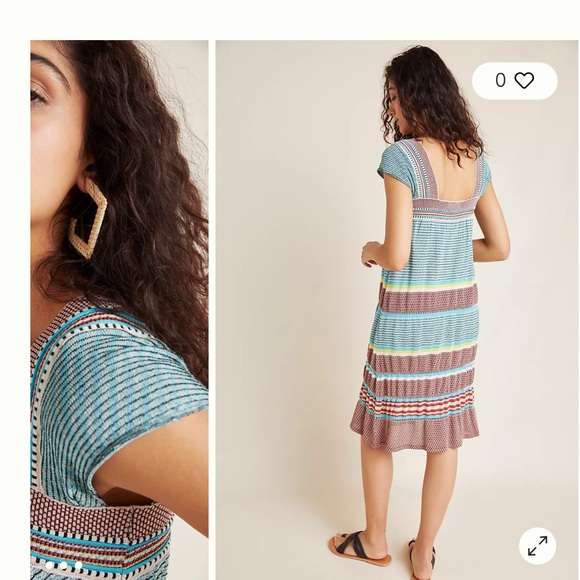 ALDO MARTINS Striped Multicolor Knit Tunic Dress - Picture 10 of 10